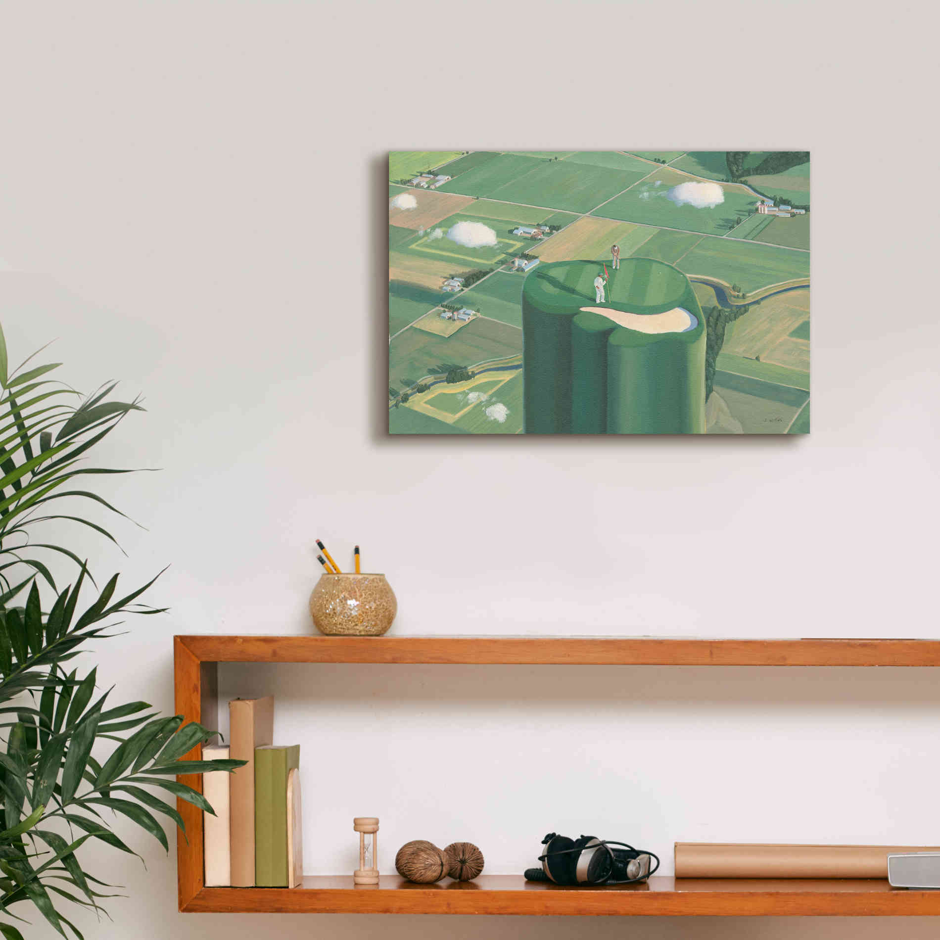 'Tee it Up' by James Wiens, Canvas Wall Art,18 x 12
