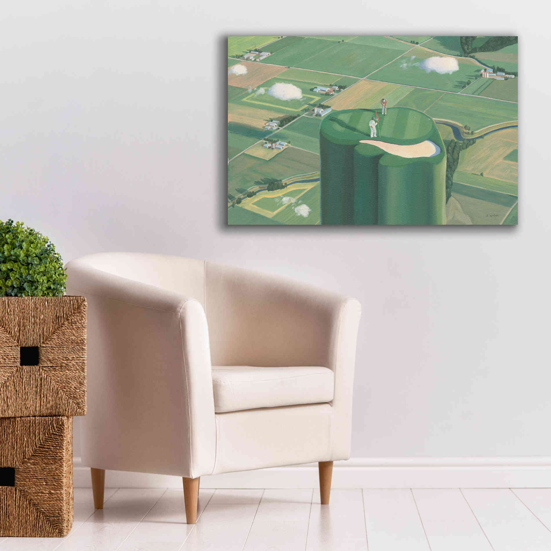 'Tee it Up' by James Wiens, Canvas Wall Art,40 x 26