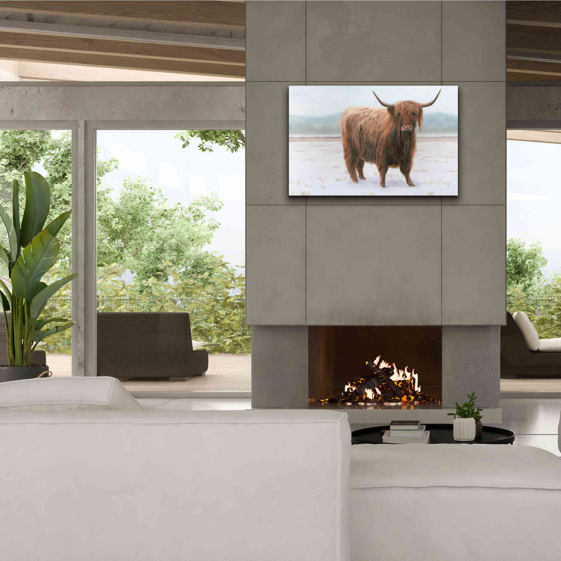 'King of the Highland Fields' by James Wiens, Canvas Wall Art,40 x 26