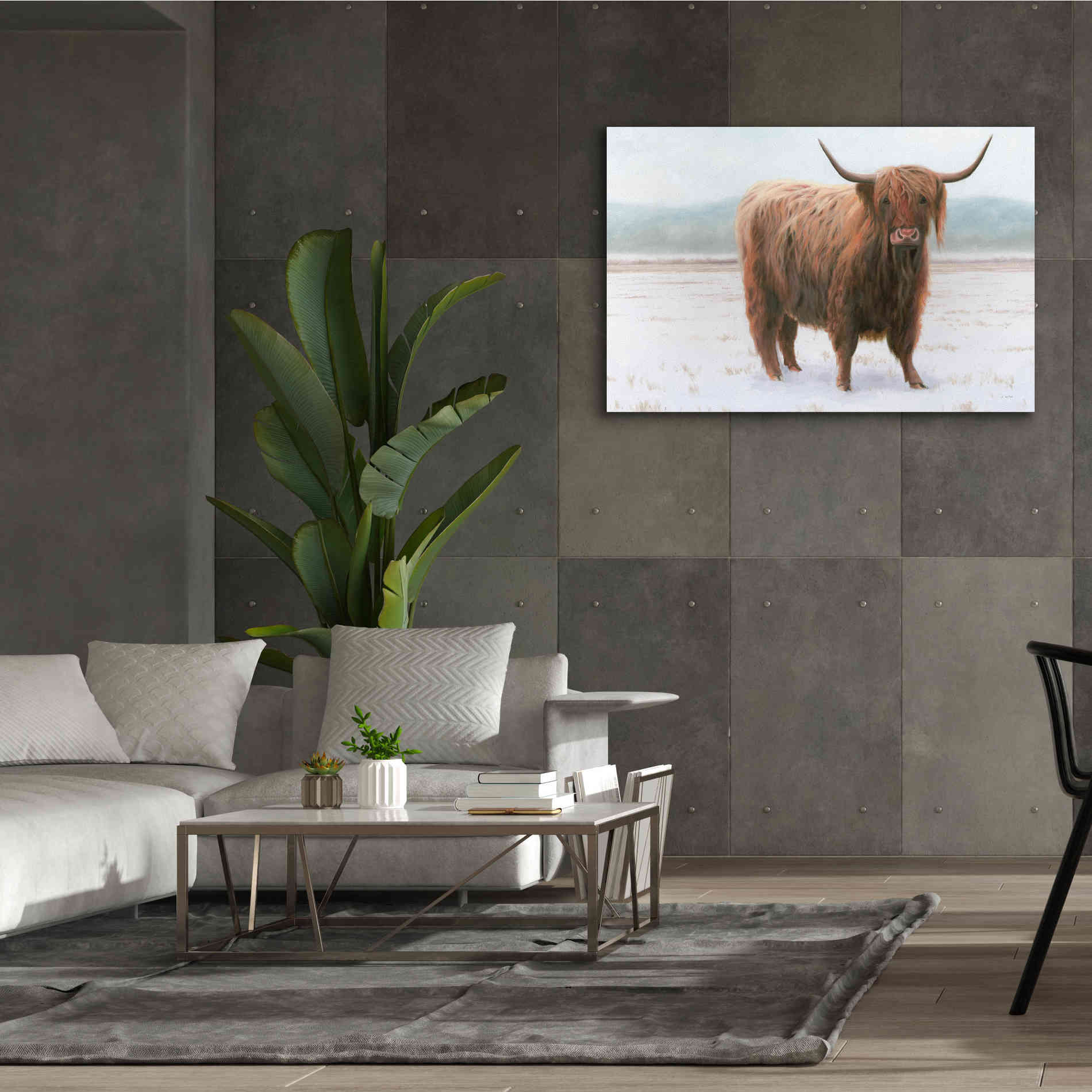 'King of the Highland Fields' by James Wiens, Canvas Wall Art,60 x 40