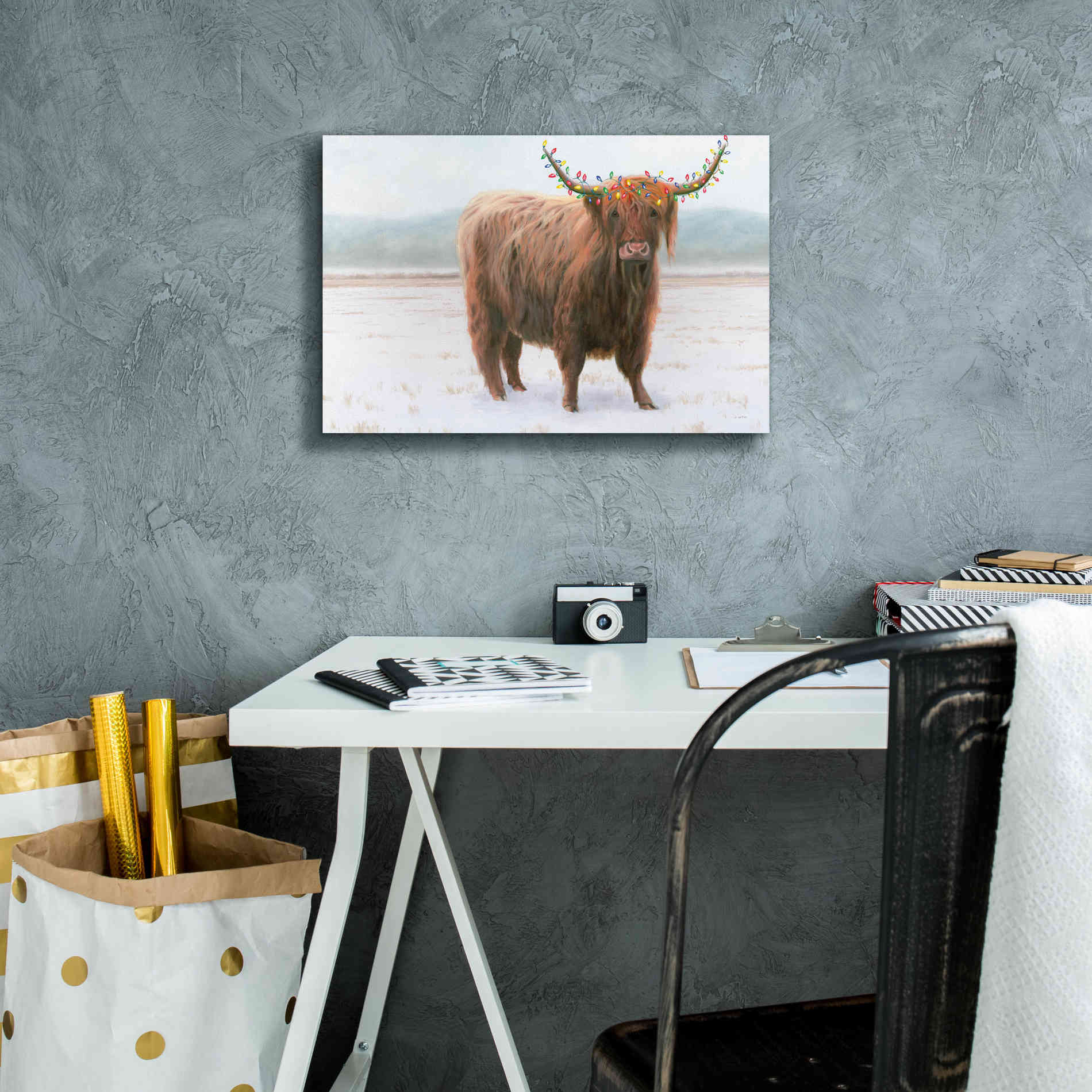 'King of the Highland Fields Lights' by James Wiens, Canvas Wall Art,18 x 12