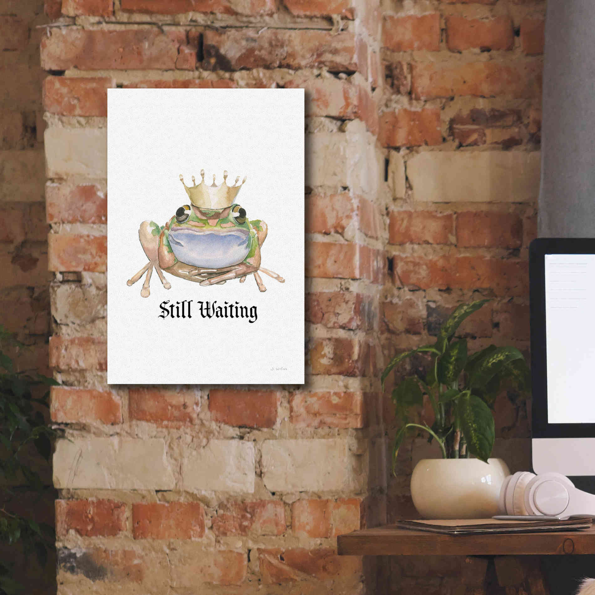 'Still Waiting' by James Wiens, Canvas Wall Art,12 x 18