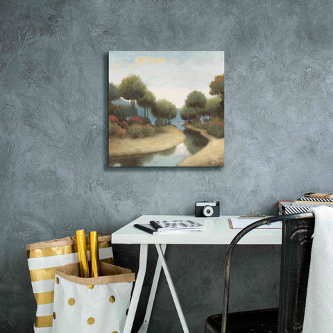 Image of 'By the Waterways I' by James Wiens, Canvas Wall Art,18 x 18