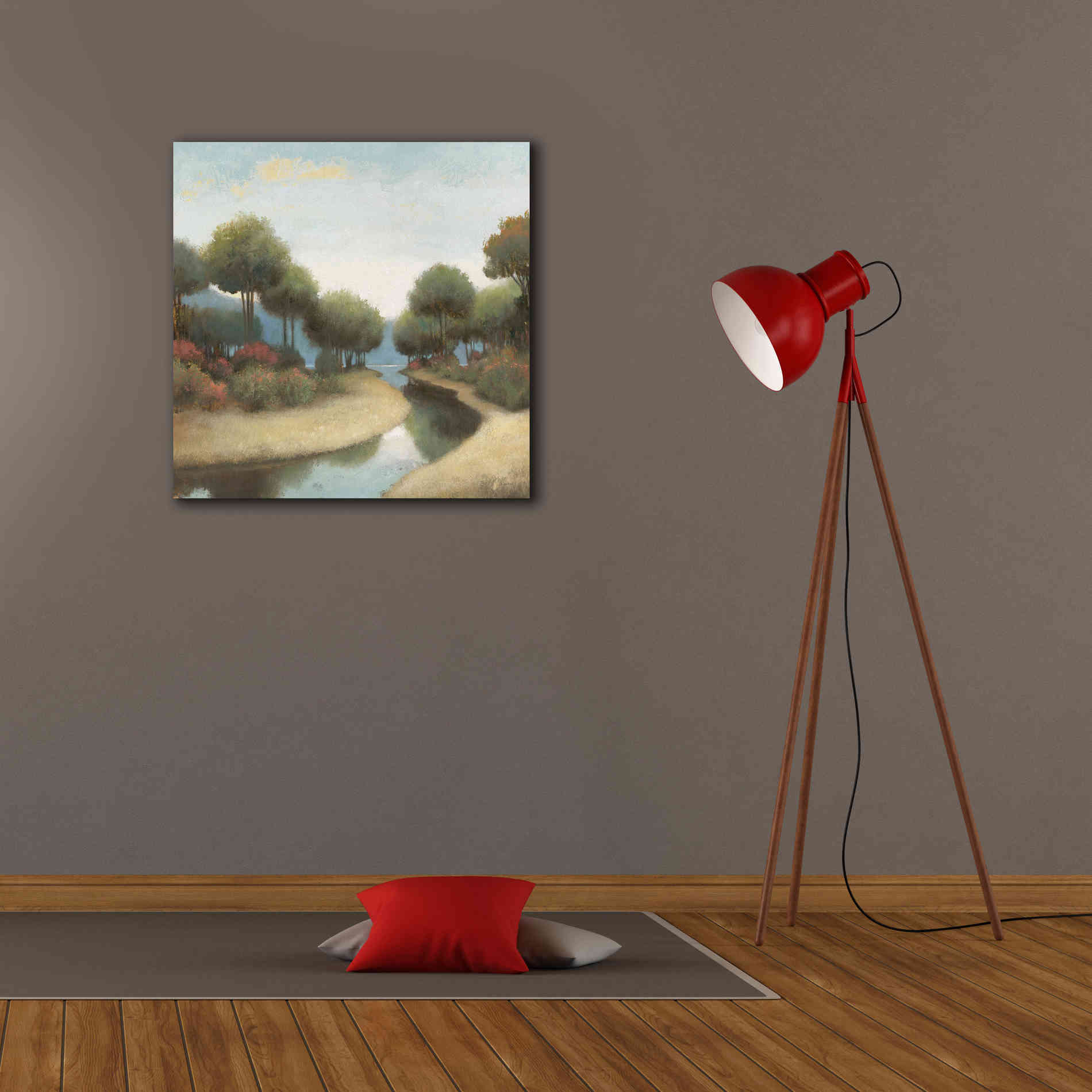 'By the Waterways I' by James Wiens, Canvas Wall Art,26 x 26