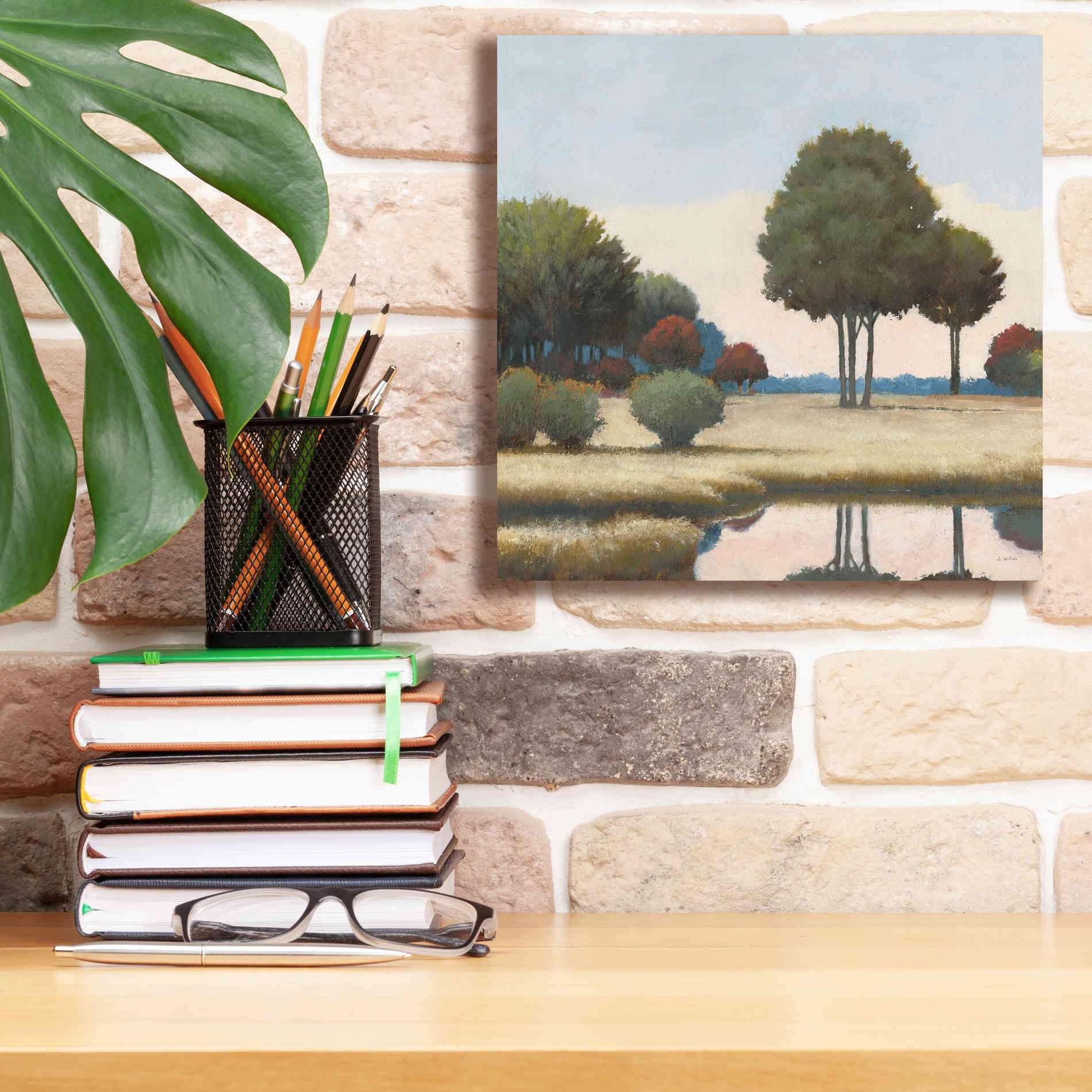 'By the Waterways II' by James Wiens, Canvas Wall Art,12 x 12