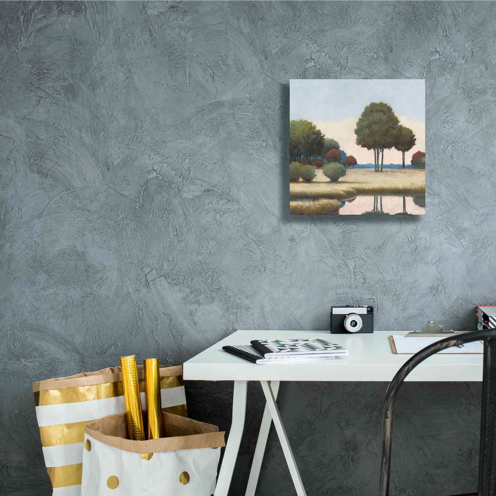 'By the Waterways II' by James Wiens, Canvas Wall Art,12 x 12