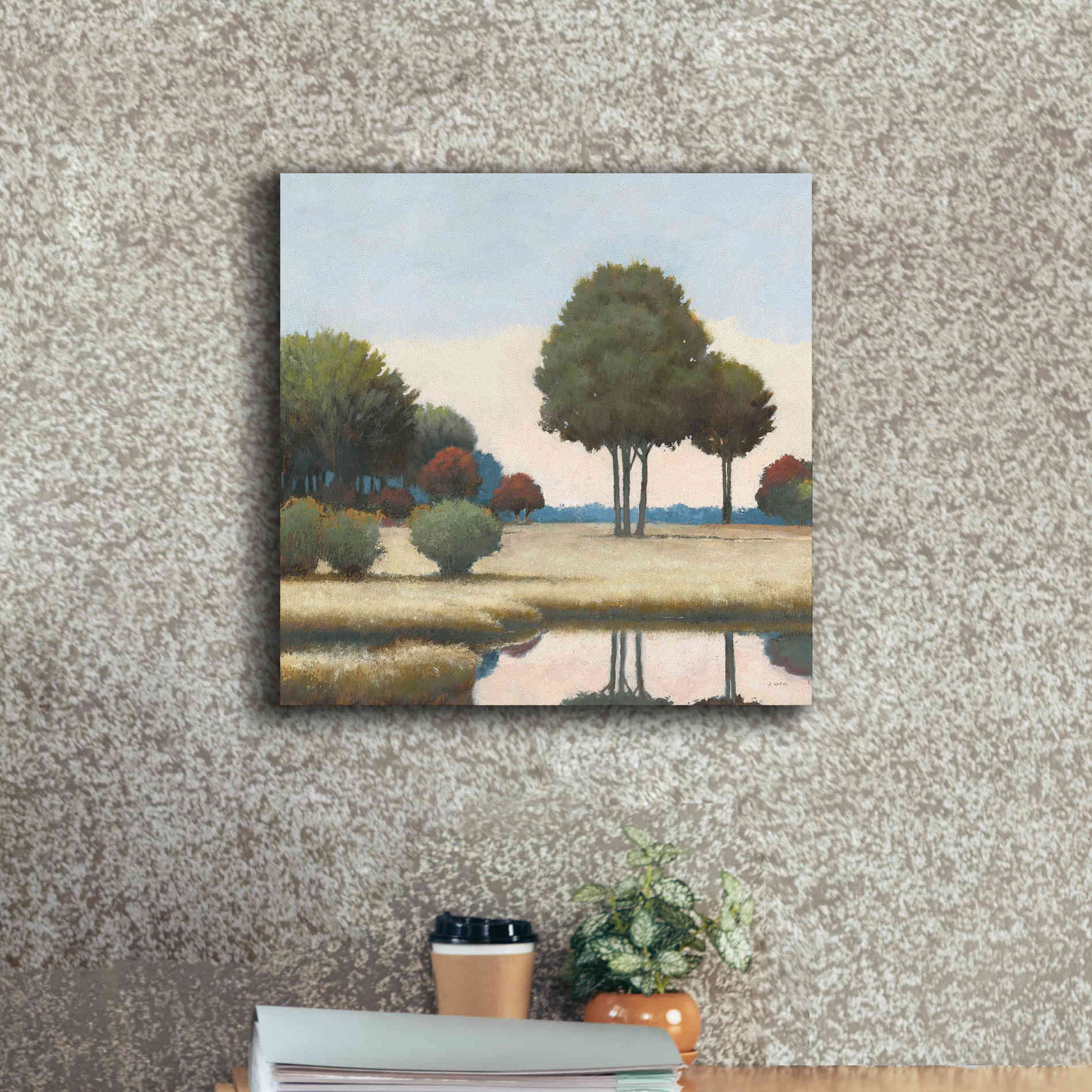 'By the Waterways II' by James Wiens, Canvas Wall Art,18 x 18