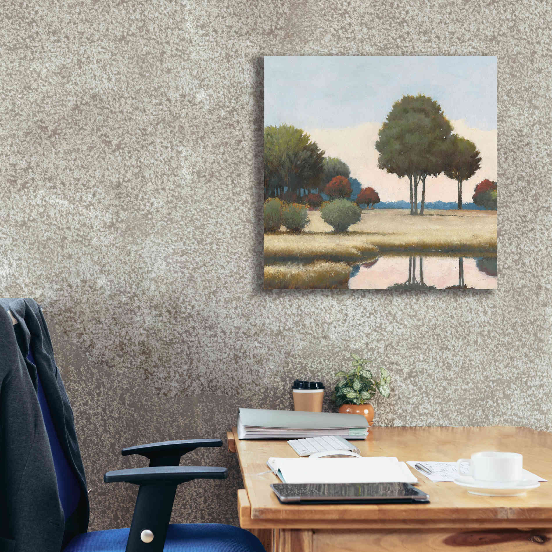'By the Waterways II' by James Wiens, Canvas Wall Art,26 x 26