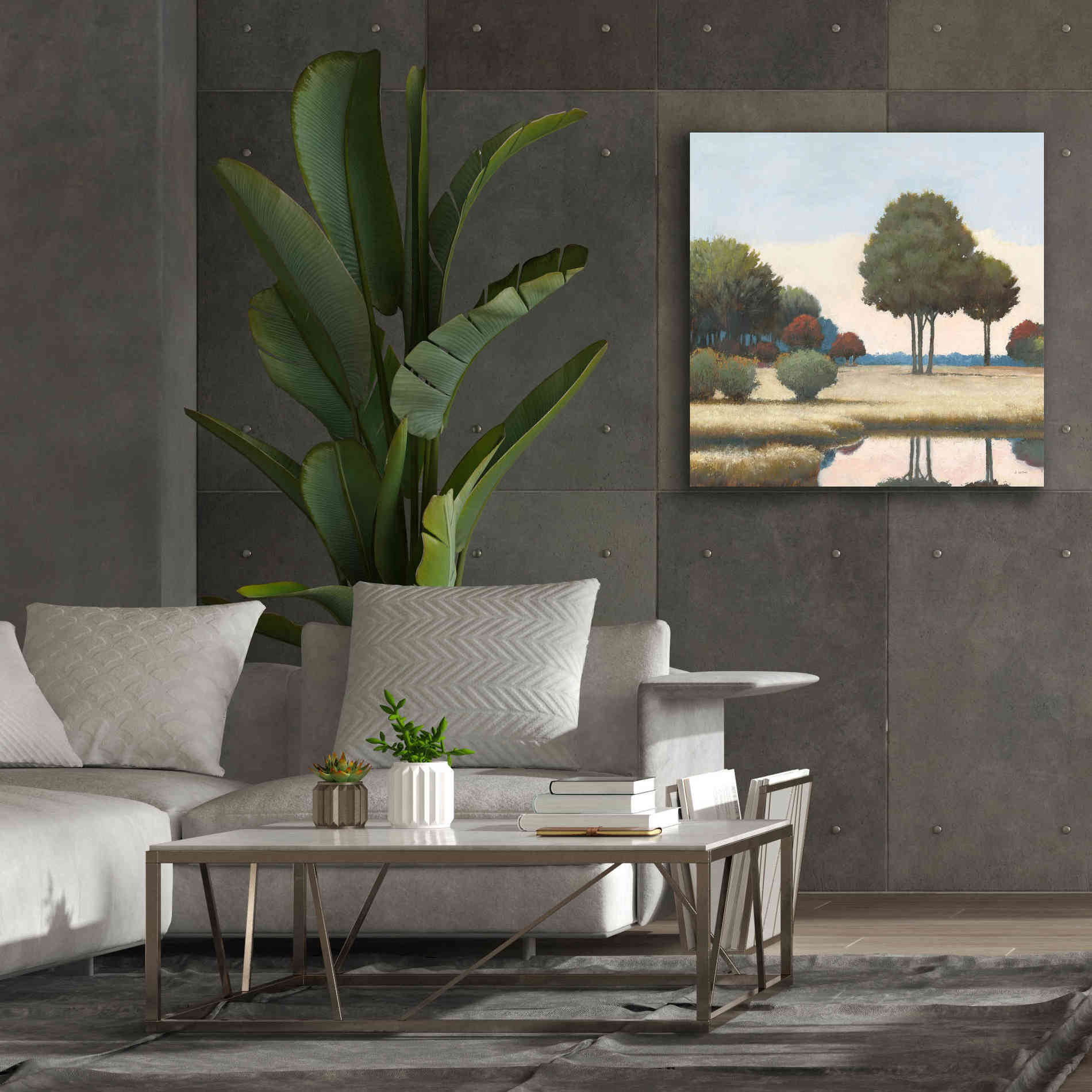 'By the Waterways II' by James Wiens, Canvas Wall Art,37 x 37