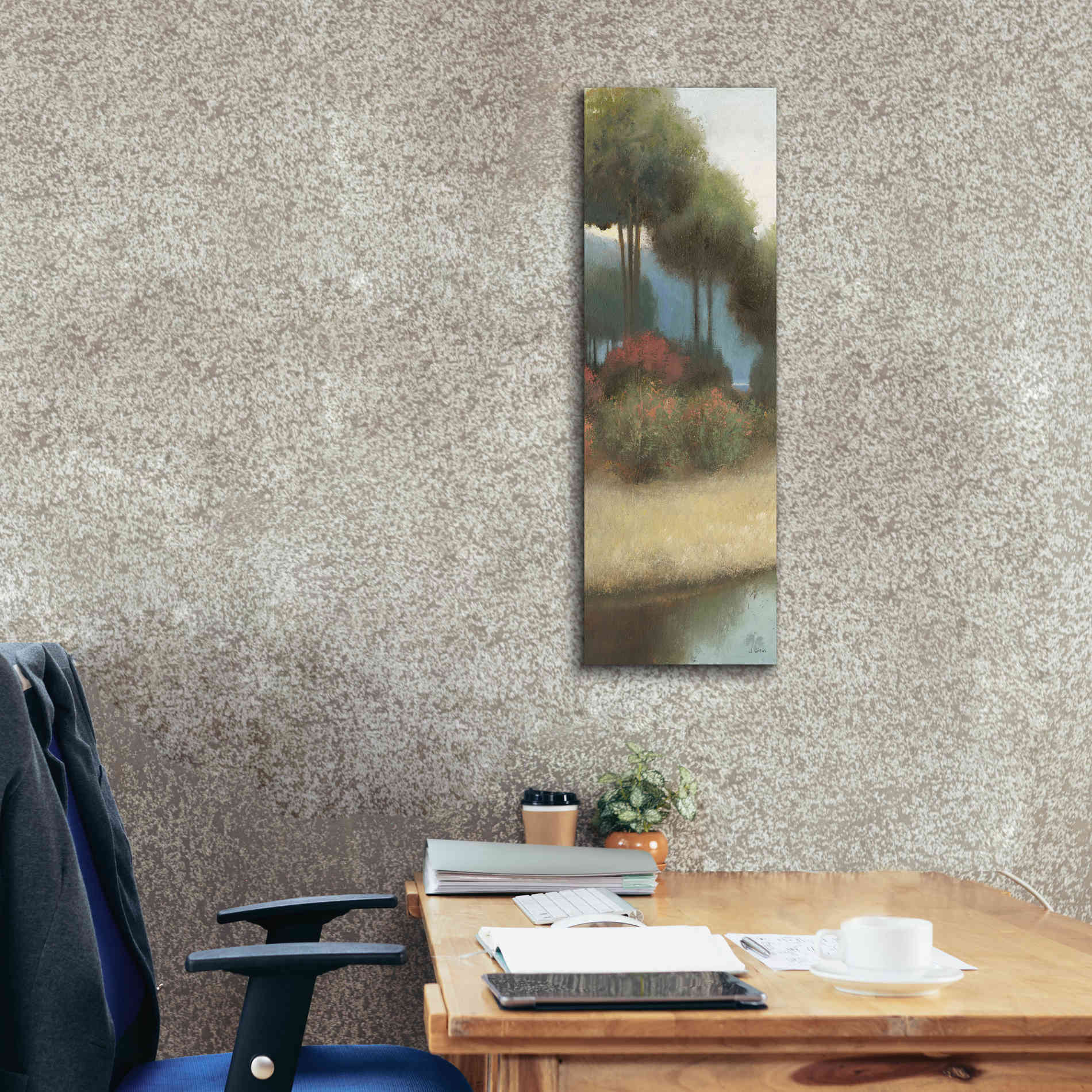'By the Waterways Portrait I' by James Wiens, Canvas Wall Art,12 x 36