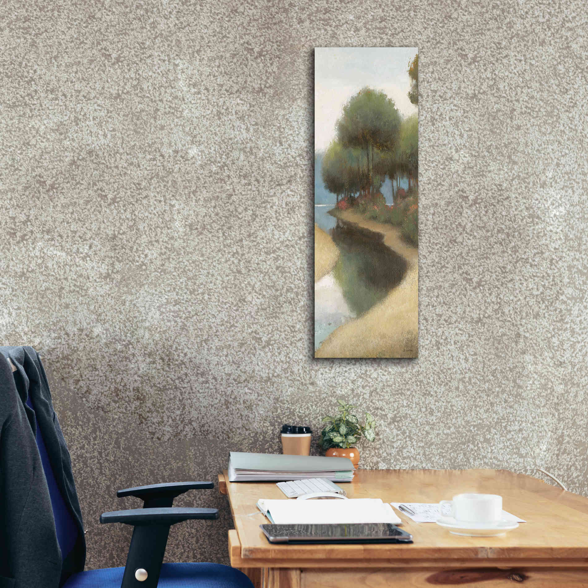 'By the Waterways Portrait II' by James Wiens, Canvas Wall Art,12 x 36