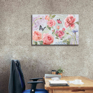 'Boho Bouquet I Blue' by James Wiens, Canvas Wall Art,40 x 26
