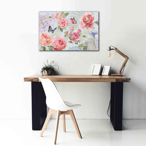 'Boho Bouquet I Blue' by James Wiens, Canvas Wall Art,40 x 26