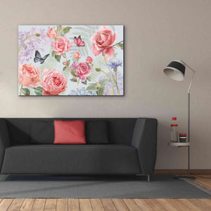 'Boho Bouquet I Blue' by James Wiens, Canvas Wall Art,60 x 40