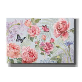 'Boho Bouquet I Blue' by James Wiens, Canvas Wall Art,18x12x1.1x0,26x18x1.1x0,40x26x1.74x0,60x40x1.74x0
