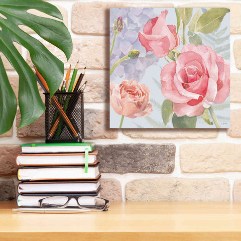 Image of 'Boho Bouquet III Blue' by James Wiens, Canvas Wall Art,12 x 12