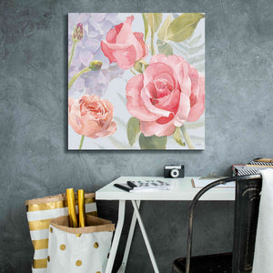 'Boho Bouquet III Blue' by James Wiens, Canvas Wall Art,26 x 26