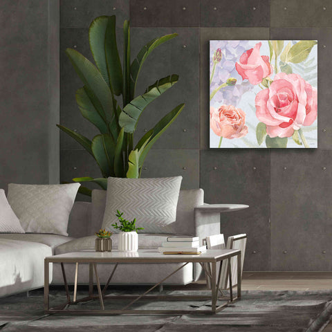 Image of 'Boho Bouquet III Blue' by James Wiens, Canvas Wall Art,37 x 37