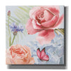 'Boho Bouquet IV Blue' by James Wiens, Canvas Wall Art,12x12x1.1x0,18x18x1.1x0,26x26x1.74x0,37x37x1.74x0