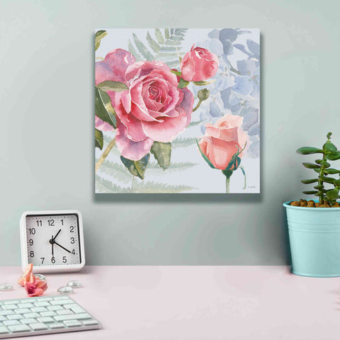 Image of 'Boho Bouquet V Blue' by James Wiens, Canvas Wall Art,12 x 12