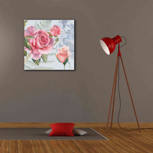 'Boho Bouquet V Blue' by James Wiens, Canvas Wall Art,26 x 26