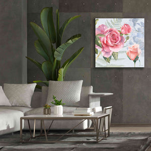 'Boho Bouquet V Blue' by James Wiens, Canvas Wall Art,37 x 37