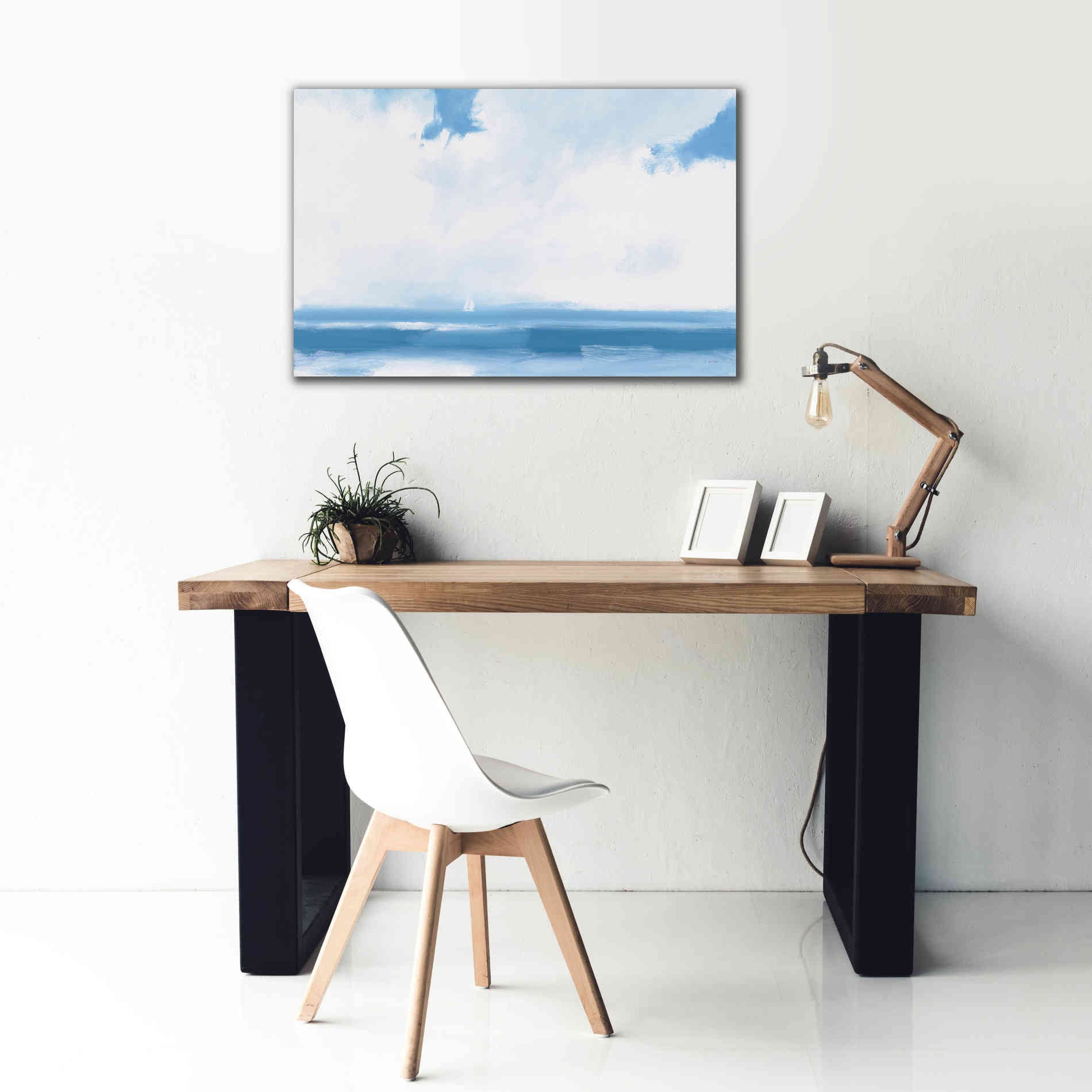 'Oceanview Sail' by James Wiens, Canvas Wall Art,40 x 26