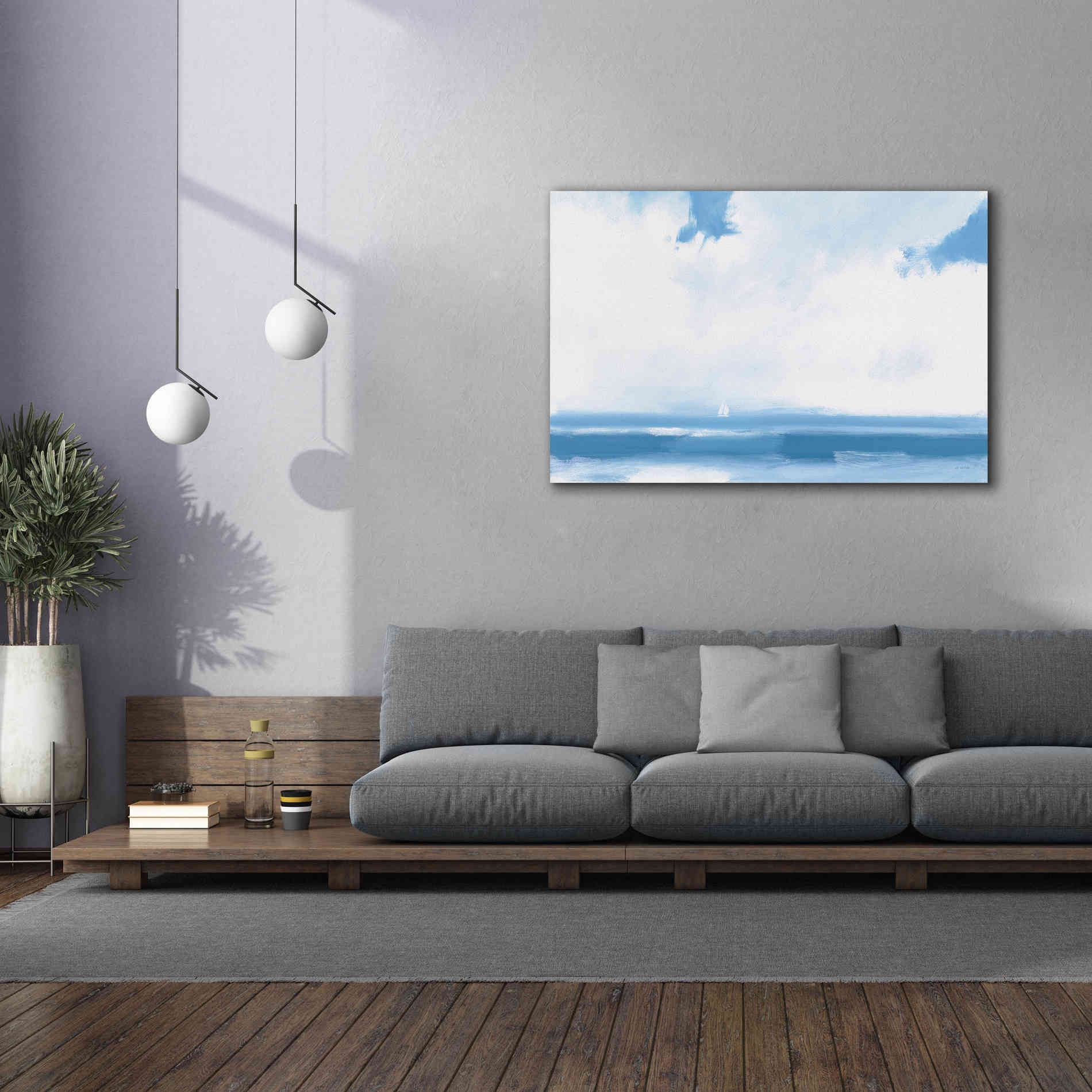 'Oceanview Sail' by James Wiens, Canvas Wall Art,60 x 40