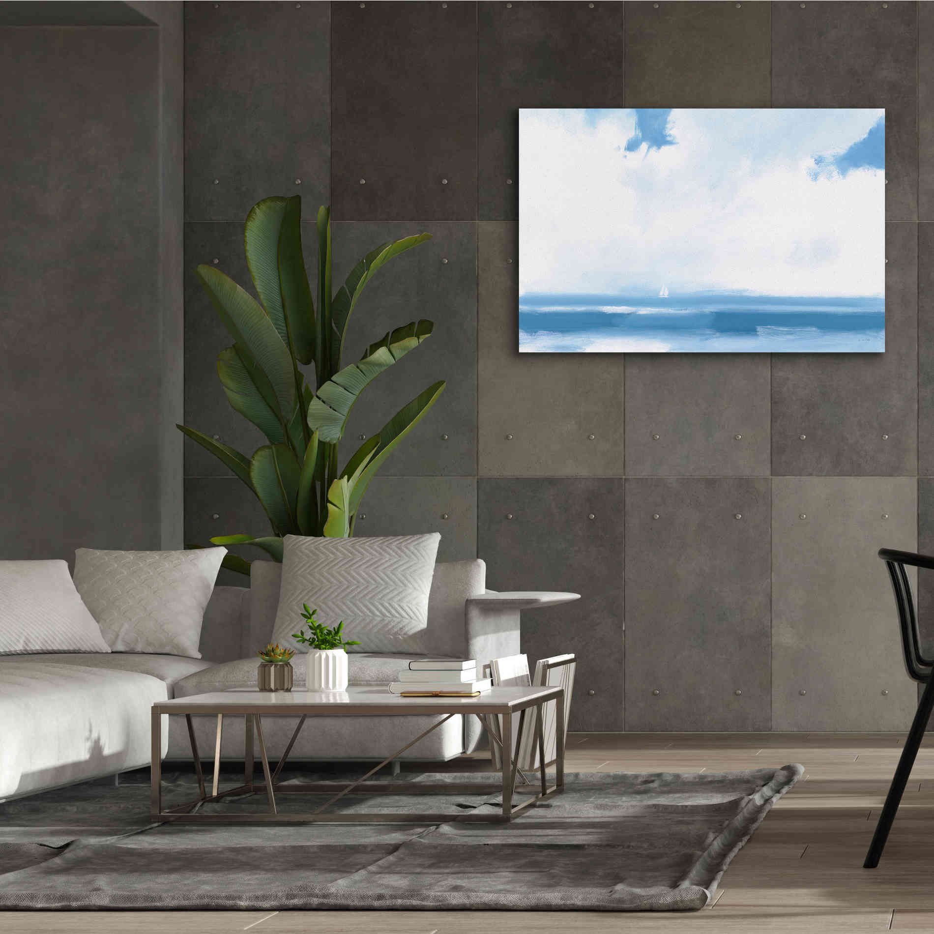 'Oceanview Sail' by James Wiens, Canvas Wall Art,60 x 40