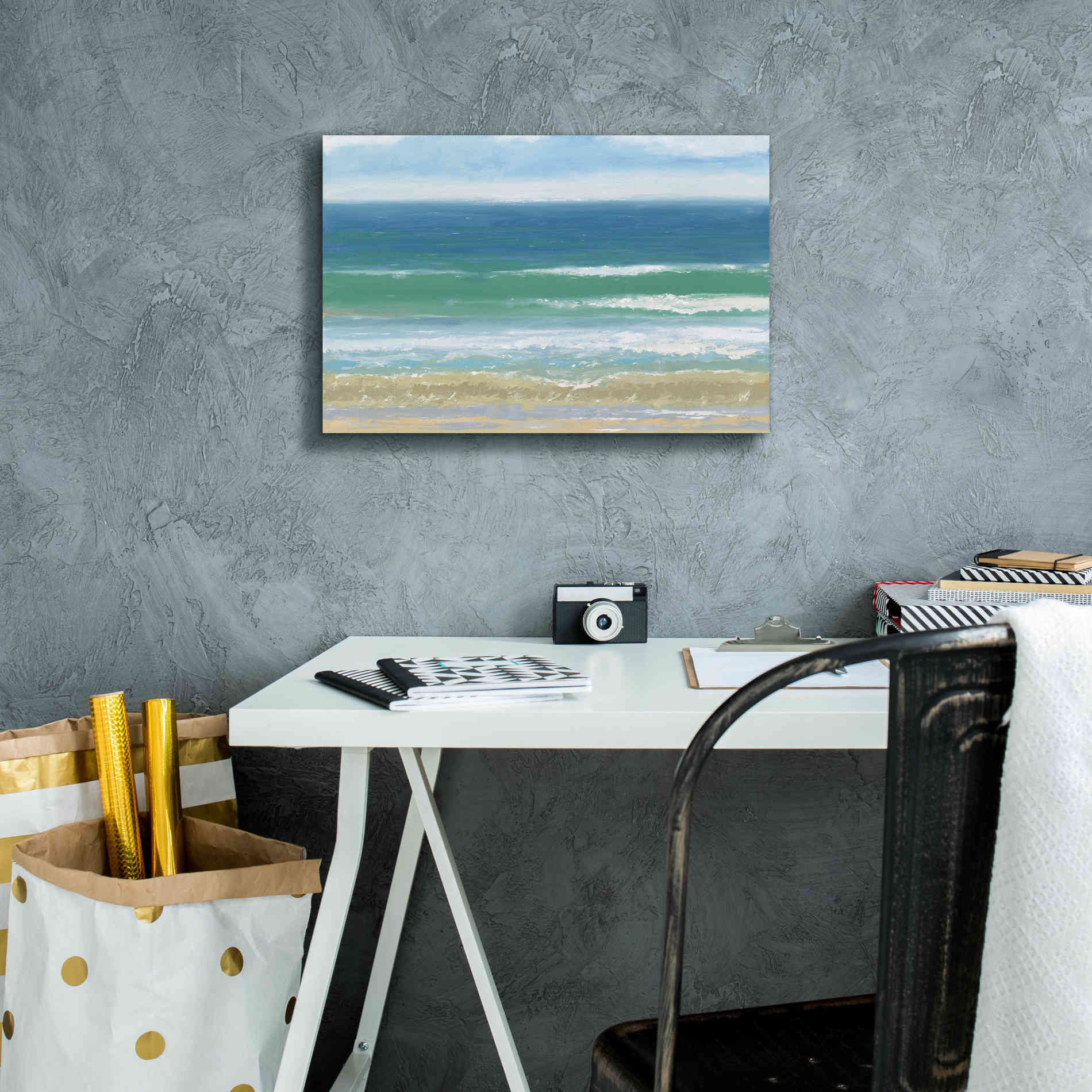 'Shoreline' by James Wiens, Canvas Wall Art,18 x 12