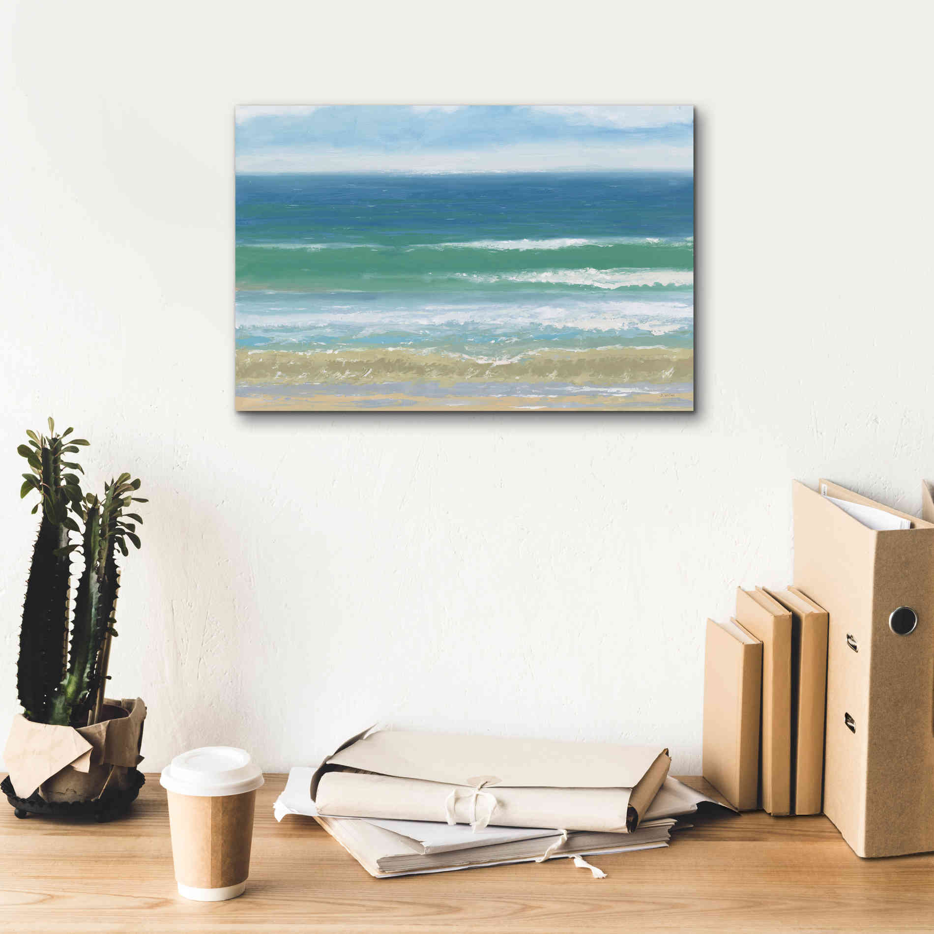 'Shoreline' by James Wiens, Canvas Wall Art,18 x 12