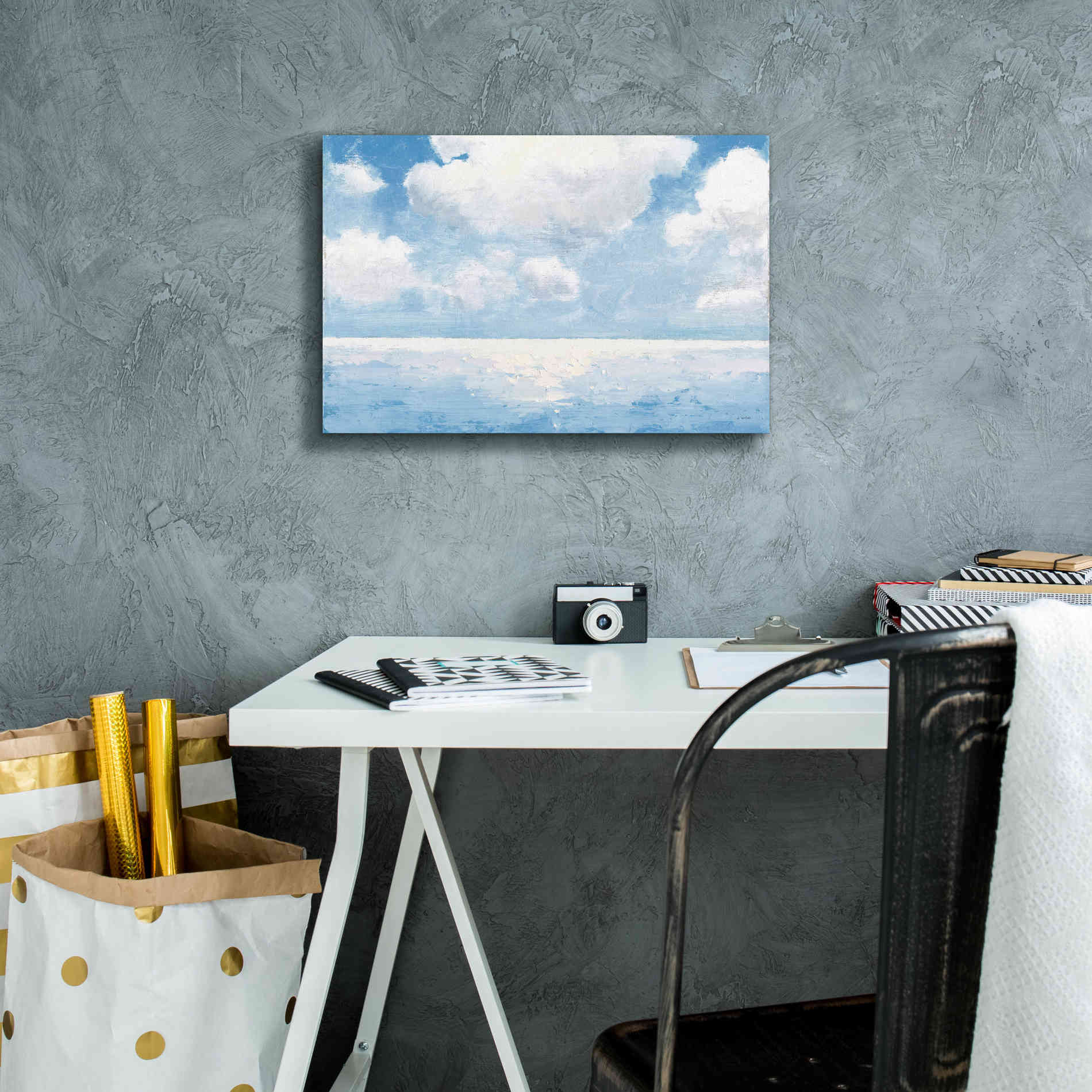 'Sparkling Sea' by James Wiens, Canvas Wall Art,18 x 12