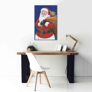 'James Santa' by James Wiens, Canvas Wall Art,26 x 40