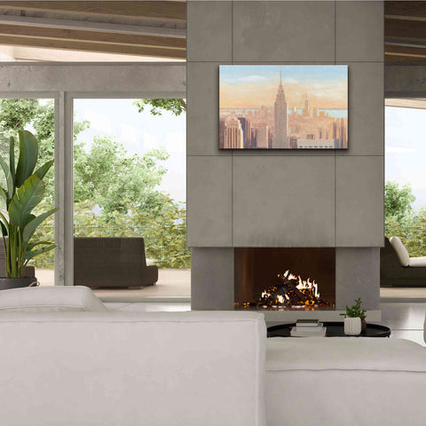 Image of 'Manhattan Dawn' by James Wiens, Canvas Wall Art,40 x 26