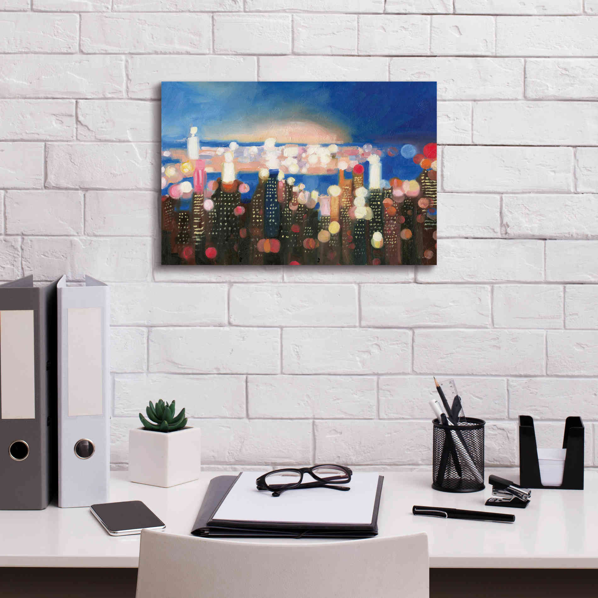 'City Lights' by James Wiens, Canvas Wall Art,18 x 12