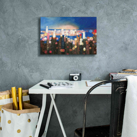 Image of 'City Lights' by James Wiens, Canvas Wall Art,18 x 12