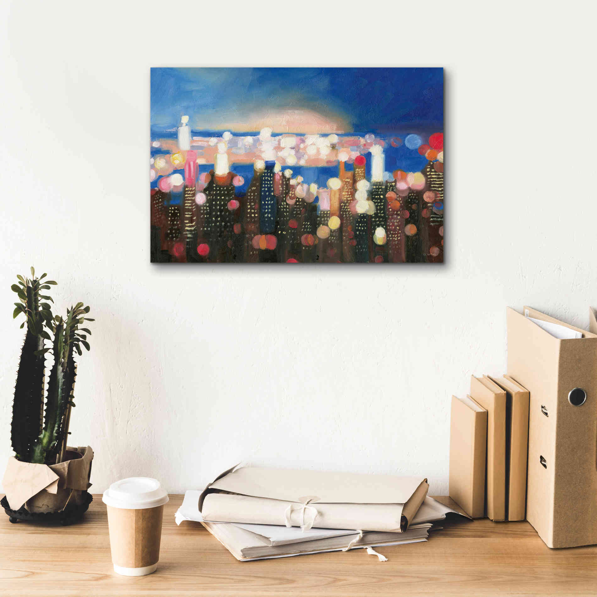'City Lights' by James Wiens, Canvas Wall Art,18 x 12