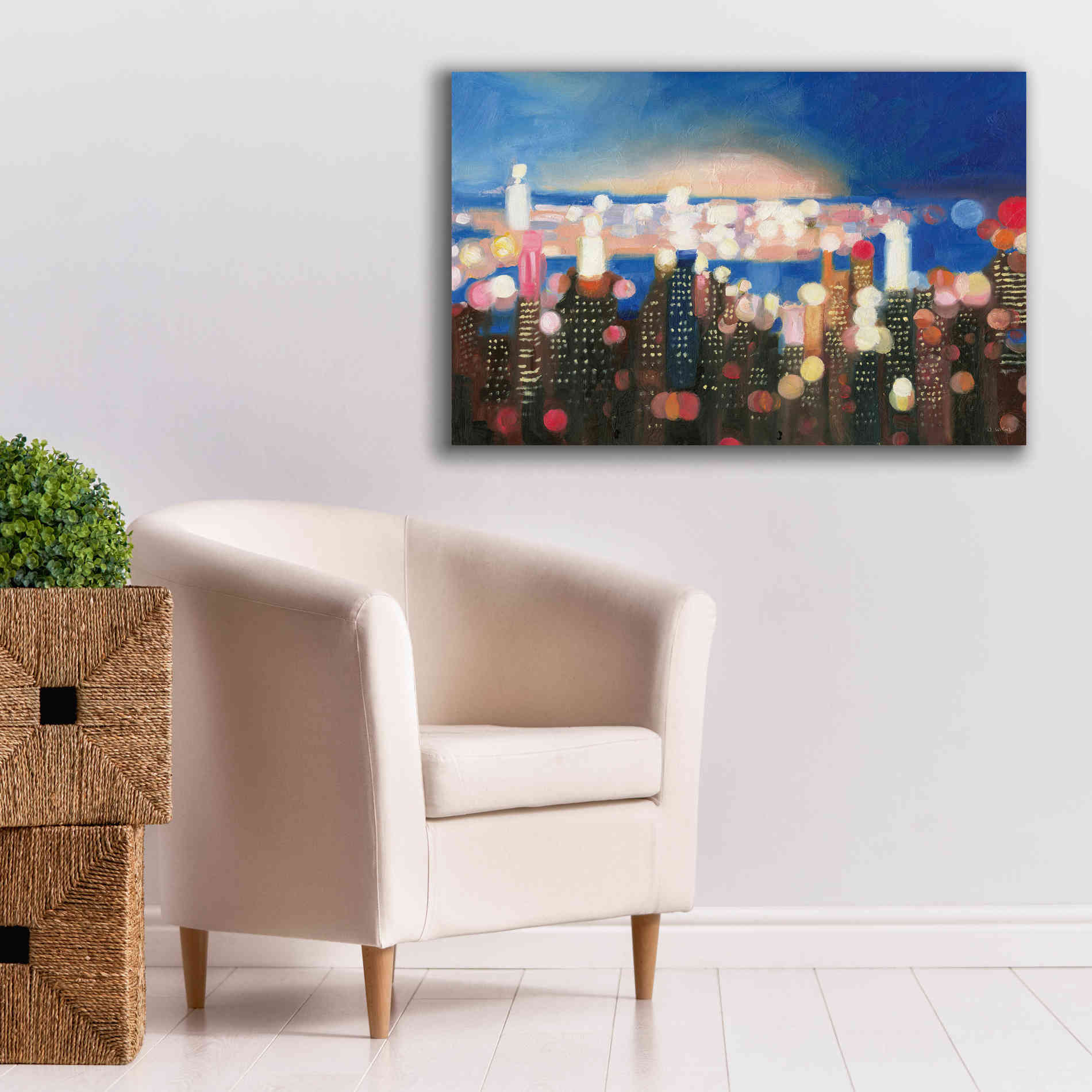'City Lights' by James Wiens, Canvas Wall Art,40 x 26