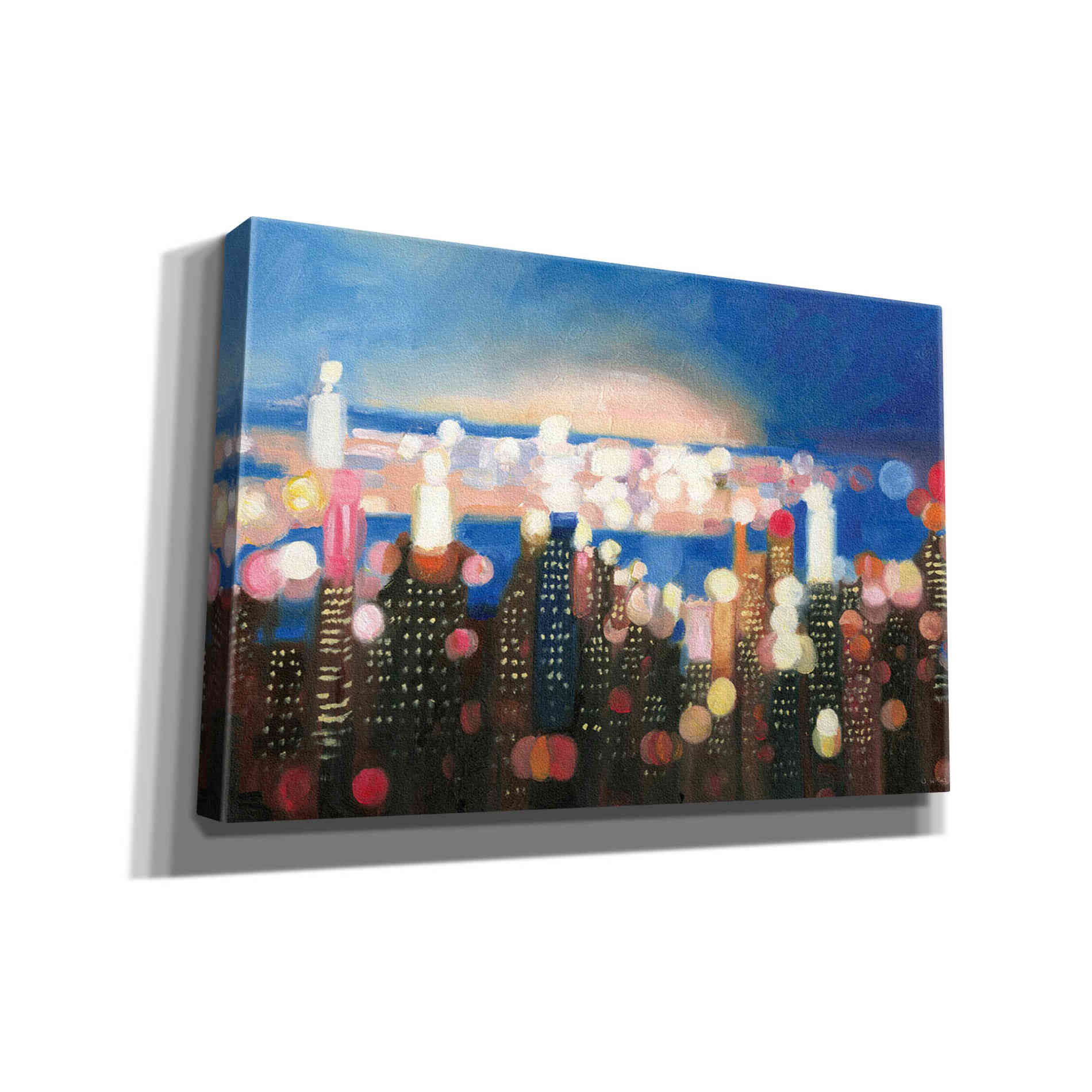 'City Lights' by James Wiens, Canvas Wall Art,18x12x1.1x0,26x18x1.1x0,40x26x1.74x0,60x40x1.74x0