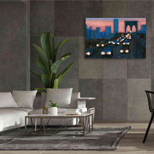 'Brooklyn Bridge Evening' by James Wiens, Canvas Wall Art,60 x 40