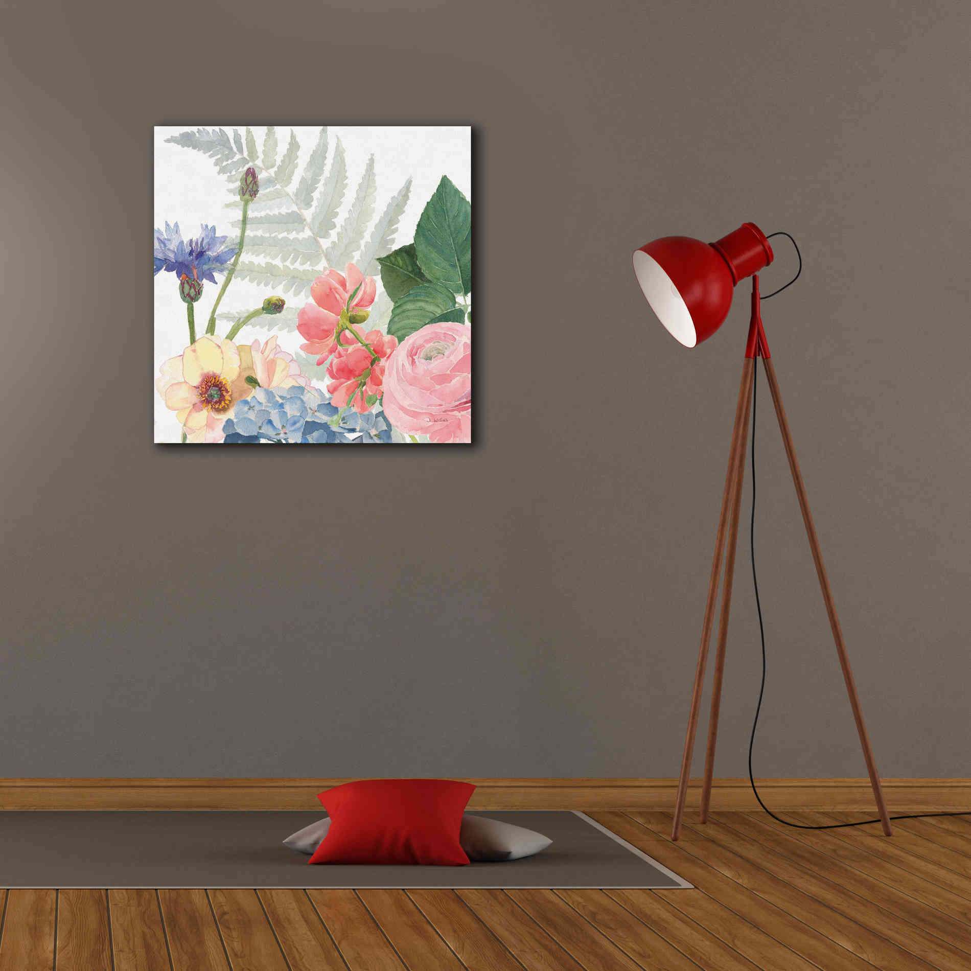 'Boho Bouquet  IX' by James Wiens, Canvas Wall Art,26 x 26