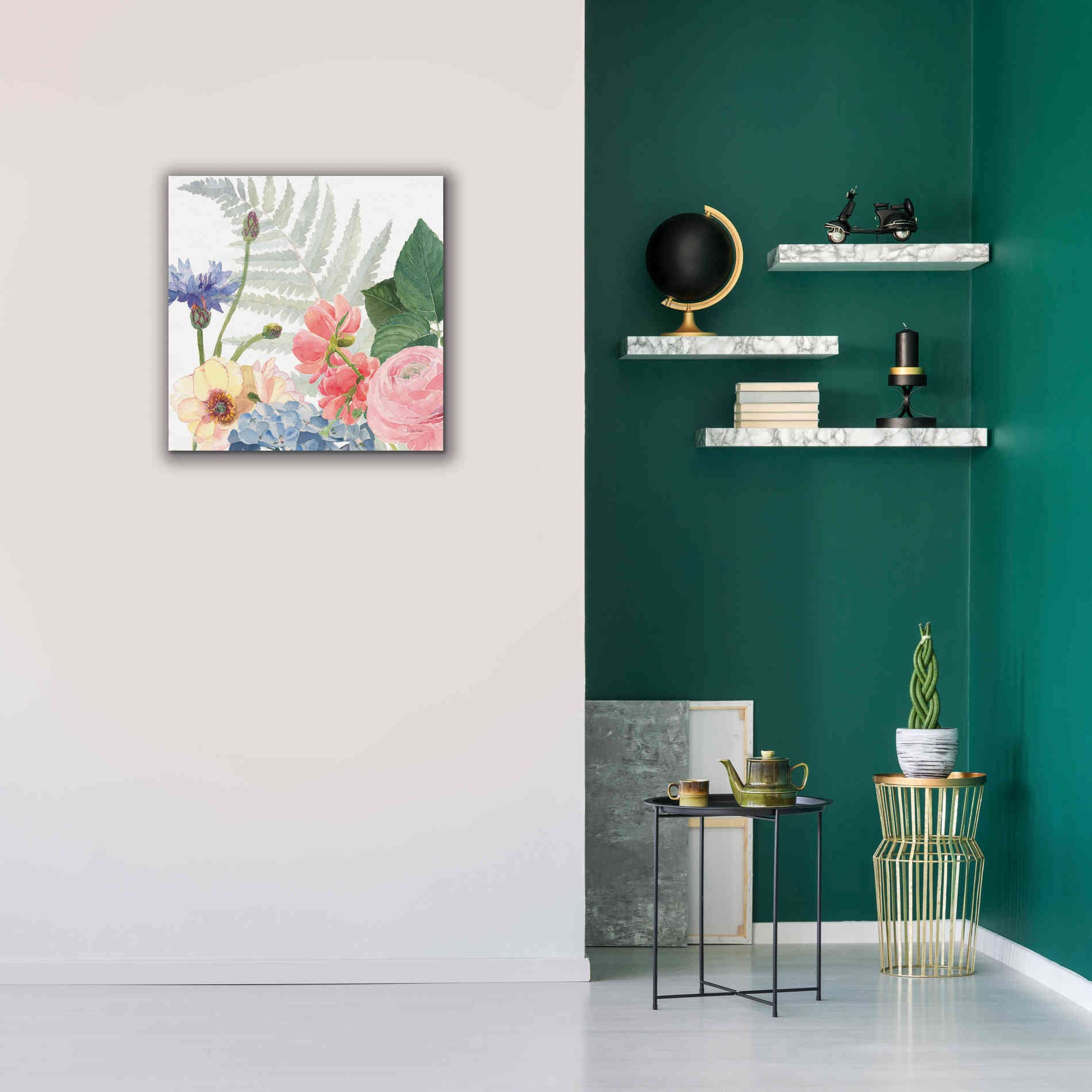 'Boho Bouquet  IX' by James Wiens, Canvas Wall Art,26 x 26
