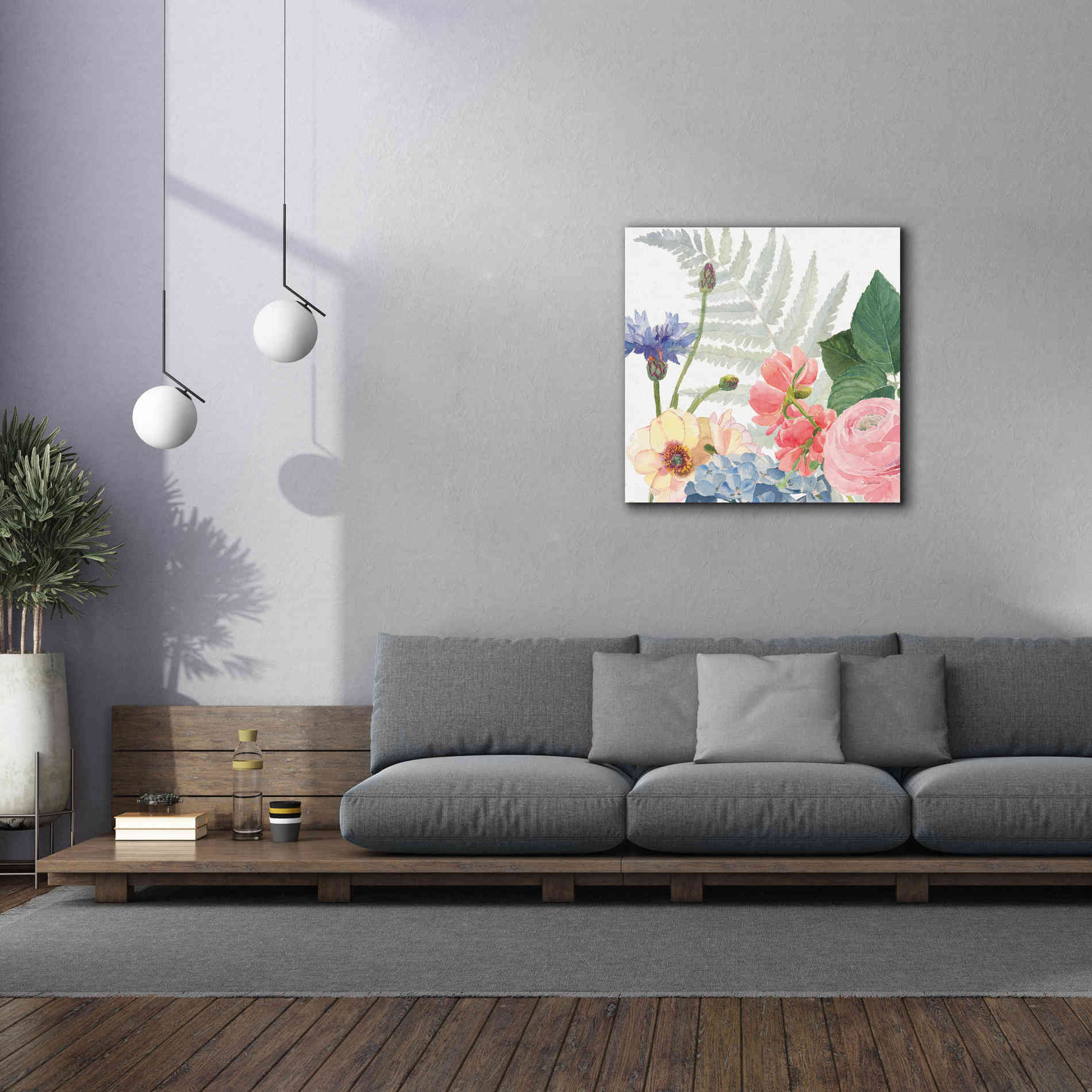 'Boho Bouquet  IX' by James Wiens, Canvas Wall Art,37 x 37