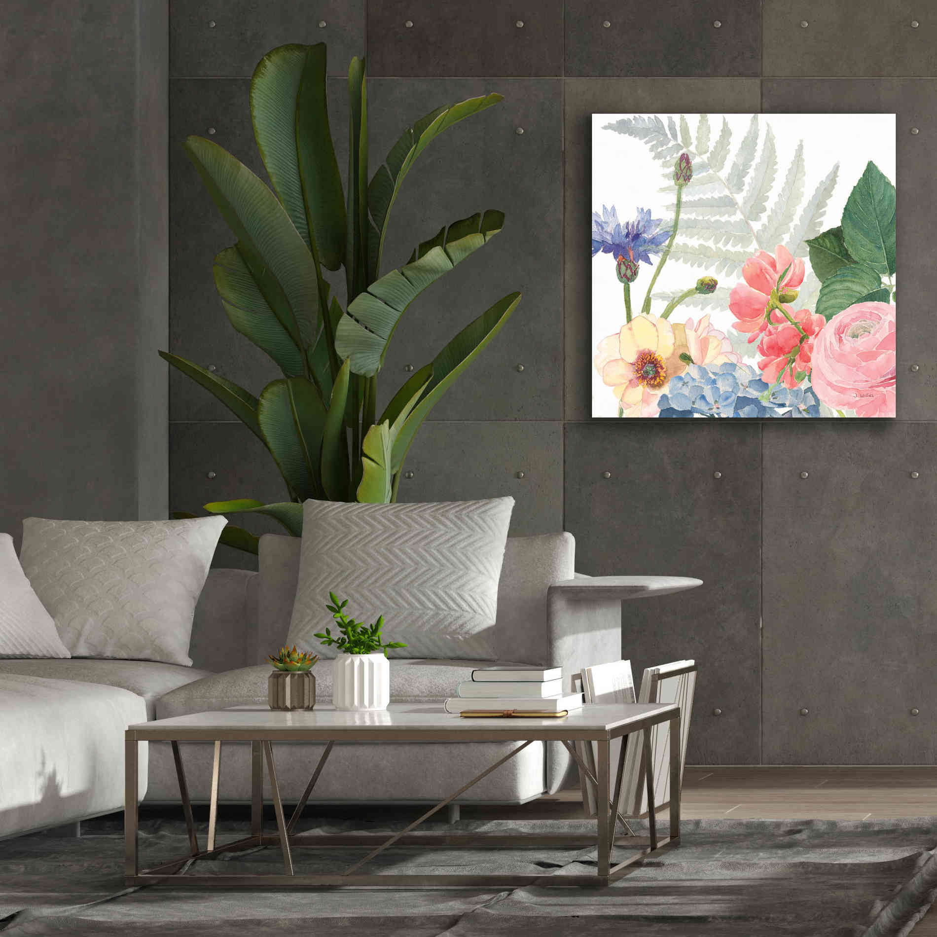 'Boho Bouquet  IX' by James Wiens, Canvas Wall Art,37 x 37