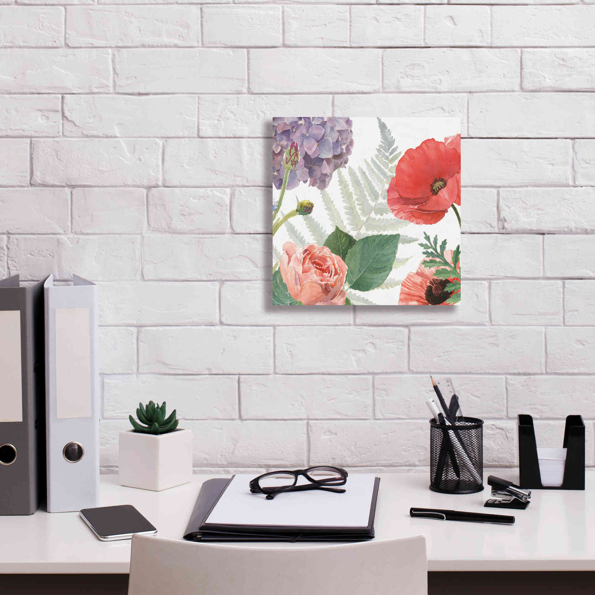 'Boho Bouquet  XI' by James Wiens, Canvas Wall Art,12 x 12