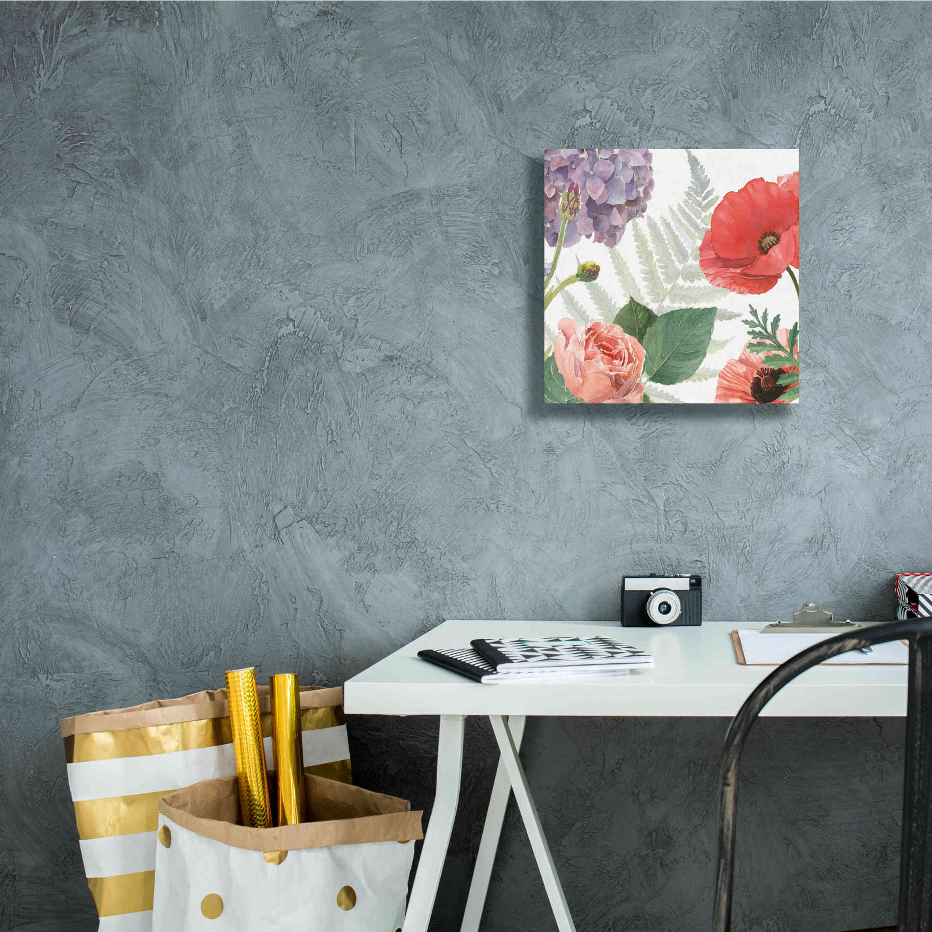 'Boho Bouquet  XI' by James Wiens, Canvas Wall Art,12 x 12