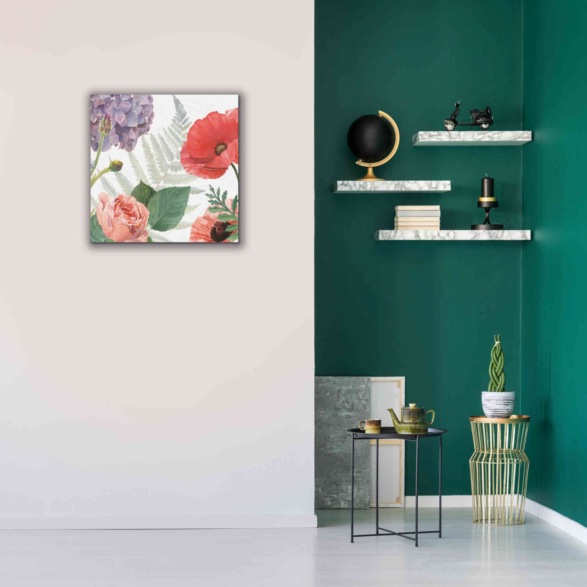 'Boho Bouquet  XI' by James Wiens, Canvas Wall Art,26 x 26