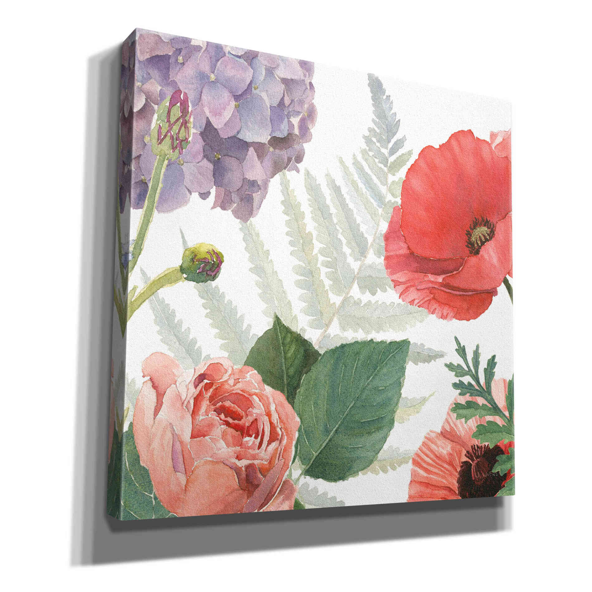 'Boho Bouquet  XI' by James Wiens, Canvas Wall Art,12x12x1.1x0,18x18x1.1x0,26x26x1.74x0,37x37x1.74x0