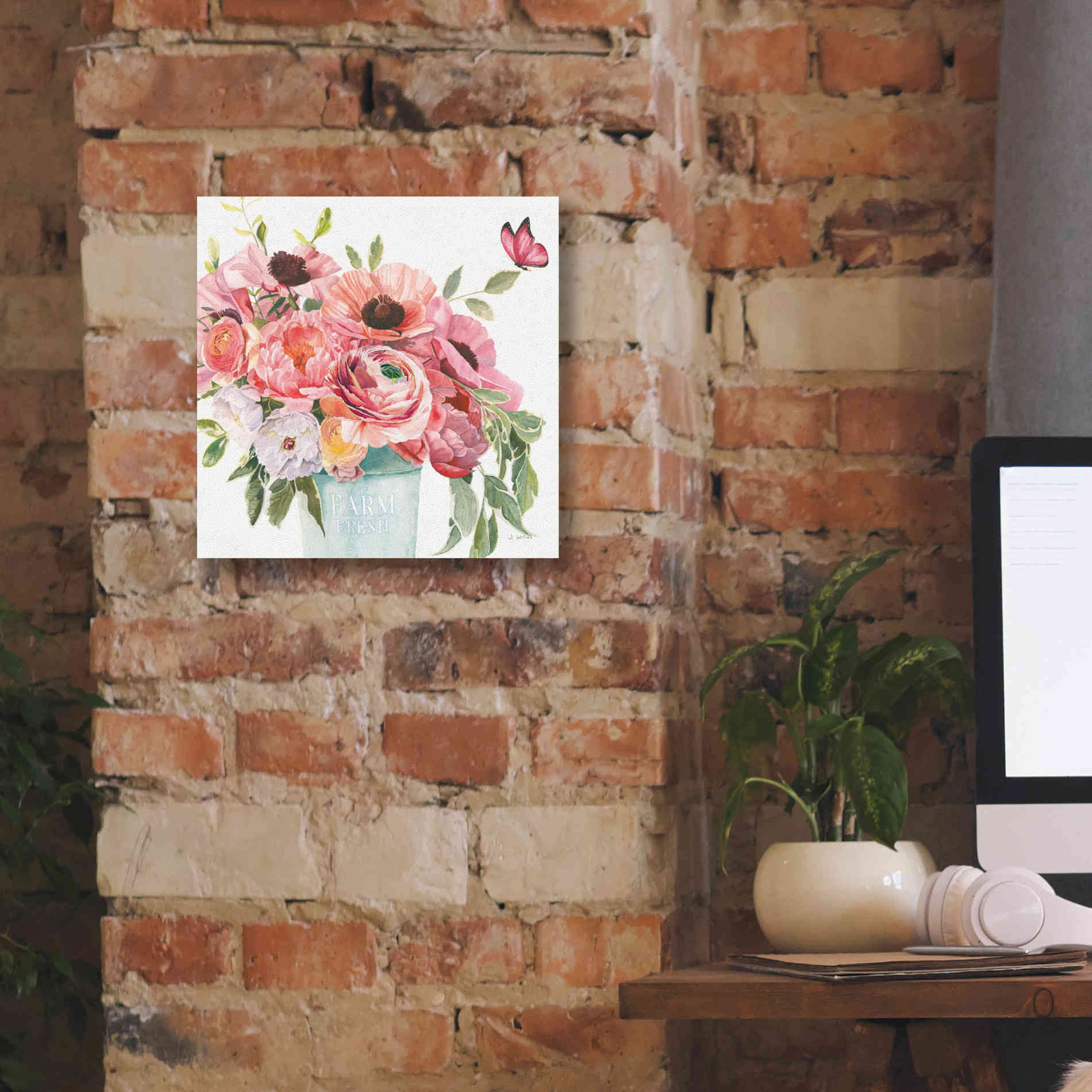 'Boho Bouquet  XIII' by James Wiens, Canvas Wall Art,12 x 12