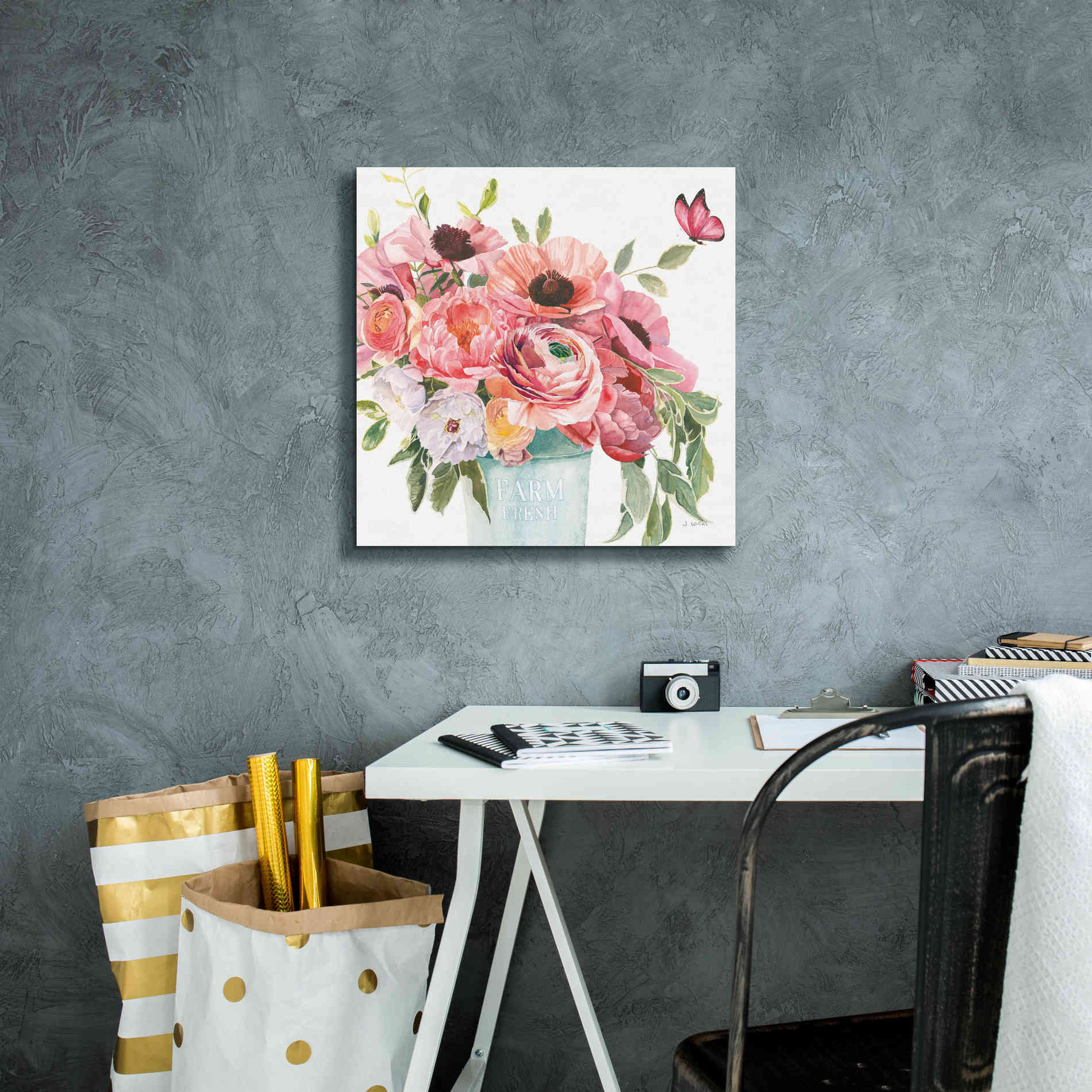 'Boho Bouquet  XIII' by James Wiens, Canvas Wall Art,18 x 18